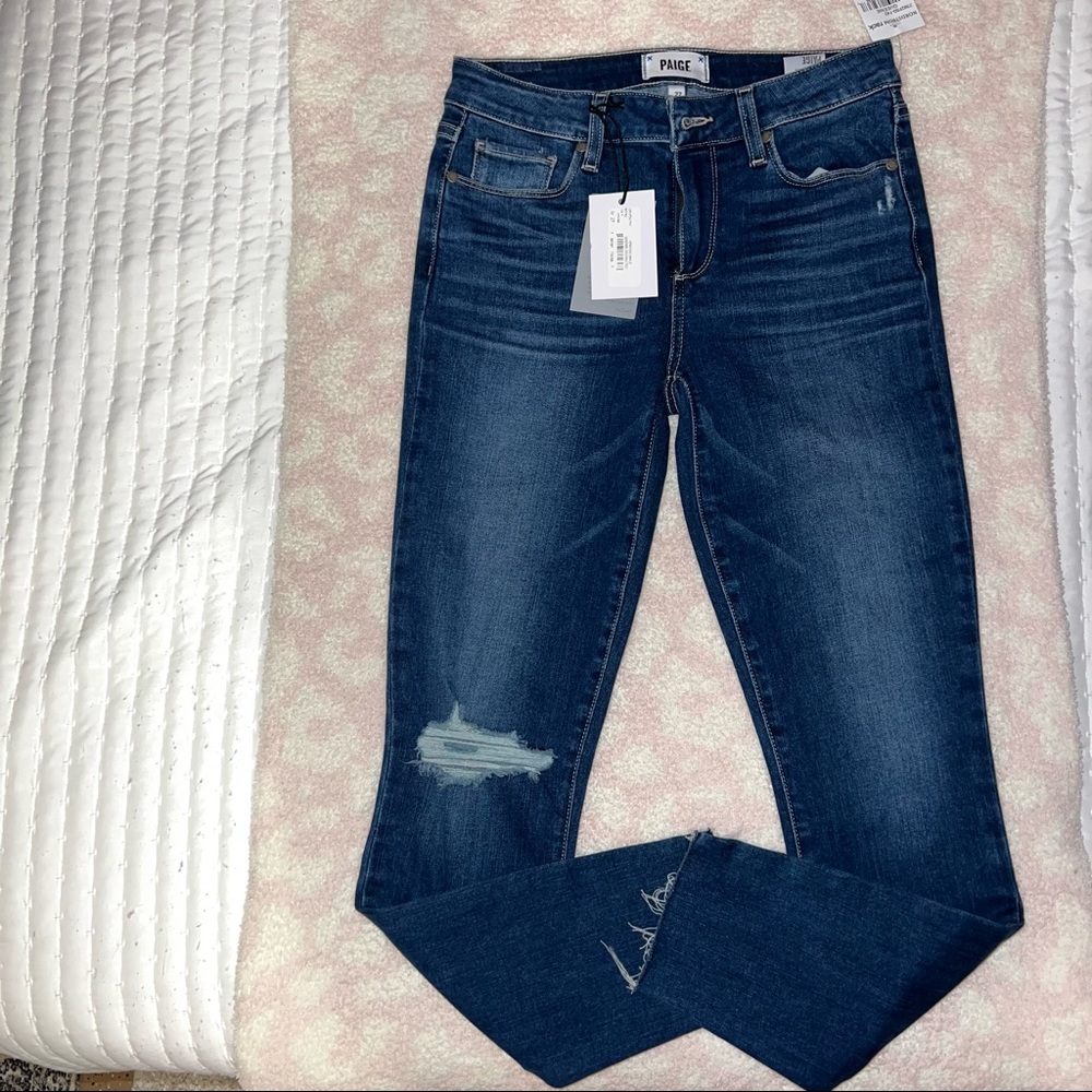 NWT PAIGE Verdugo Distressed Ankle Cut Jeans in size 27 - Picture 2 of 6